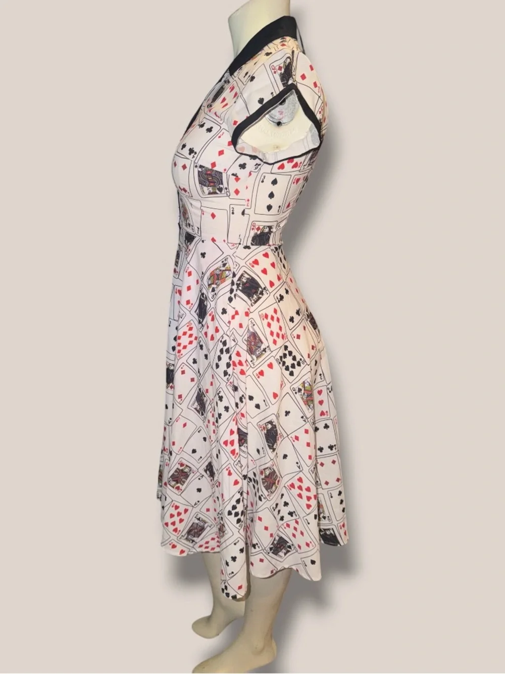 Unique Vintage Card Deck Print Retro NWT 50s era dress